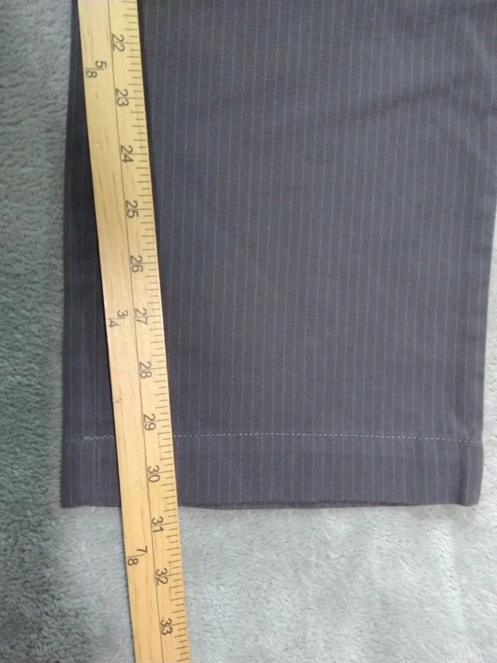 Banana Republic Pants Mens 34x30 Gray Striped Chino Emerson Straight Leg Flat